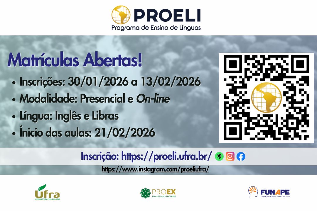 Matrículas Abertas - Novos Alunos e Veteranos